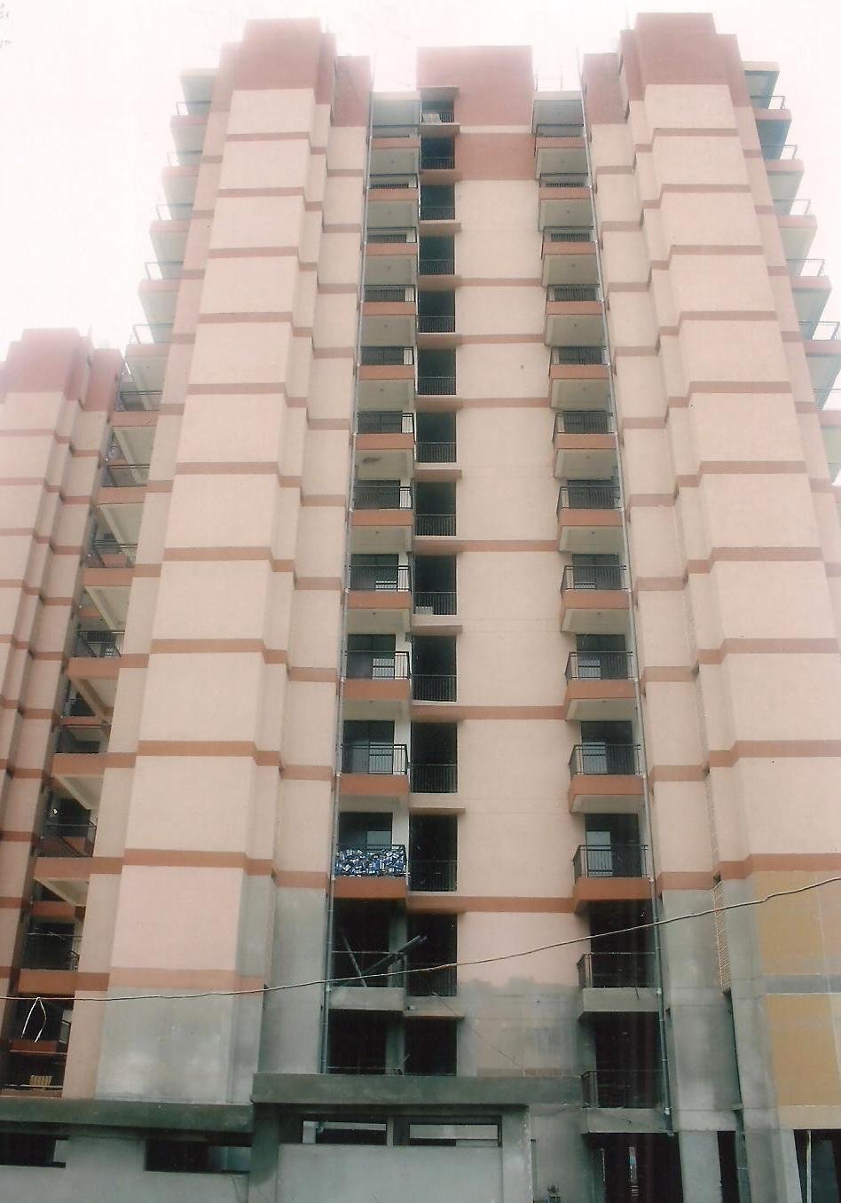 A view of the under construction Sonepat Housing scheme